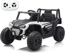 12V Electric UTV Car with Remote Control, Ride on Vehicles with Spring Suspension, LED Headlights, Ride on 4 Wheels, Music, Horn for Toddlers Kids