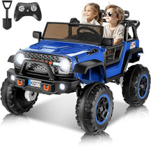 24V Ride On Car with Remote Control, 2WD/4WD Switchable 2 Seater XL Electric Car for Kids w/20 Inch Wide Seat, 4X100W Power Toys Wheels 24v Vehicles for Girls w/Music