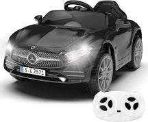 12V Kids Ride On Car with 2.4G Remote Control,Battery Powered Electric Car Ride On Vehicle Double Doors, 5 Point Safety Belt,LED Light