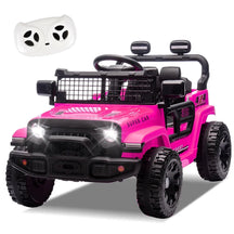 24V Ride On Jeep Car, Toddler Ride On Toys w/Parents Remote Control, 200W Power Motor Electric Car for Kids 2-4 with 4-Wheel Suspension, Bluetooth, Music, 1.86-3.11MPH Adjustable Speed, Pink