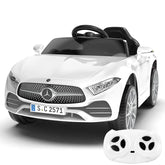 12V Kids Ride On Car with 2.4G Remote Control,Battery Powered Electric Car Ride On Vehicle Double Doors, 5 Point Safety Belt,LED Light 