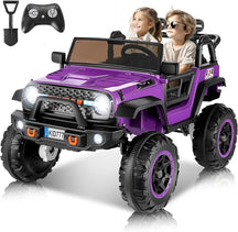 24V Ride On Car with Remote Control, 2WD/4WD Switchable 2 Seater XL Electric Car for Kids w/20 Inch Wide Seat, 4X100W Power Toys Wheels 24v Vehicles for Girls w/Music