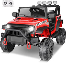 12V Kids Ride on Car with Remote Control, 12V Electric Truck for Kids, Battery Powered Cars w/Safety Belt, 3 Speeds, Spring Suspension