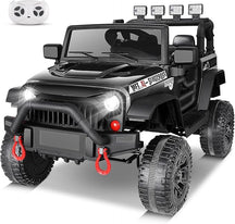 12V Kids Ride on Car with Remote Control, 12V Electric Truck for Kids, Battery Powered Cars w/Safety Belt, 3 Speeds, Spring Suspension