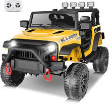 12V Kids Ride on Car with Remote Control, 12V Electric Truck for Kids, Battery Powered Cars w/Safety Belt, 3 Speeds, Spring Suspension